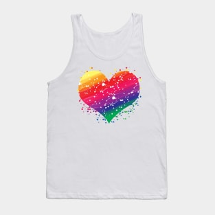 Rainbow Heart LGBT Flag Tank Top